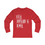 T Shirt Manche Longue Slim Sexe Drugs & BMX