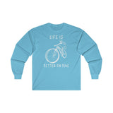 T shirt Manche Longue <br> Life is Better on Bike