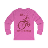 T Shirt Manche Longue Slim <br> Life is Better on Bike