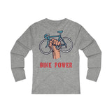 T Shirt Manche Longue Slim Bike Power