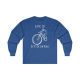 T shirt Manche Longue <br> Life is Better on Bike
