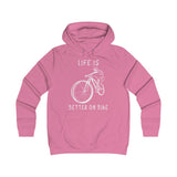 Hoodie Femme <br> Life Is Better On Bike