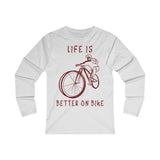 T Shirt Manche Longue Slim <br> Life is Better on Bike