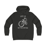 Hoodie Femme <br> Life Is Better On Bike