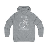 Hoodie Femme <br> Life Is Better On Bike